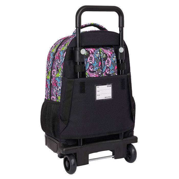 Rolling Backpack - SAFTA - Monster High - Compact - Removable - Comfortable