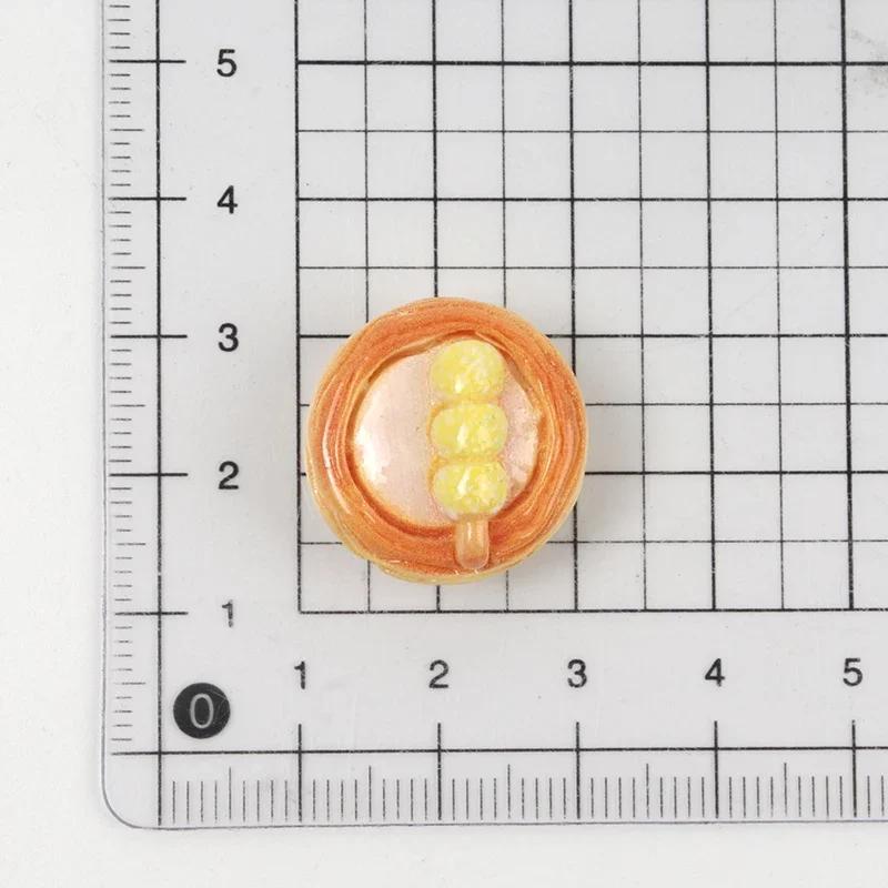 10/100Pc Resin Fruit Egg Tart Series Simulation Food Diy Scrapbook Decoration Crafts Dollhouse Accessories Keychains Materials