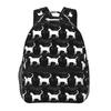 Cat Petting Guide Cute How To Pet A Cat Backpacks Boys Girls Bookbag Children School Bags Cartoon Travel Rucksack Shoulder Bag