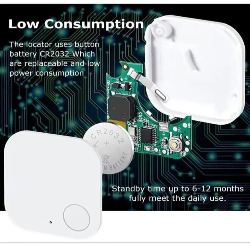 1/2/4/6pcs Smart Bluetooth GPS Tracker Mini Mobile Tracking Device Anti-Lost Device Pet Kid Bag Wallet Tracking Finder Locator