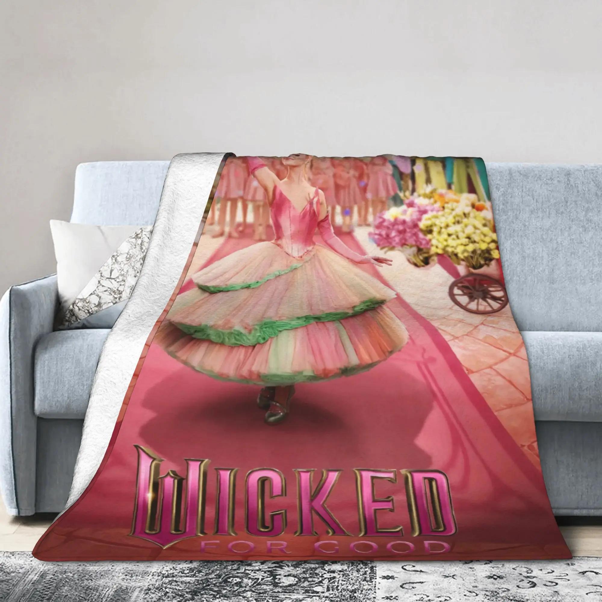 

Wicked Elphaba Soft Plush Throw Blanket for Kids and Adults Flannel Couch Bed Sofa Cover with Graphic Design 50x60in