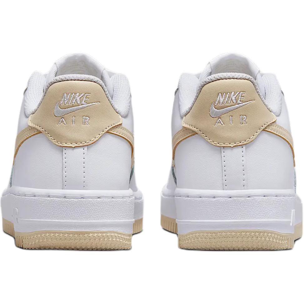 Nike Air Force 1 GS White Light Khaki Kids Sneakers FV5948-118