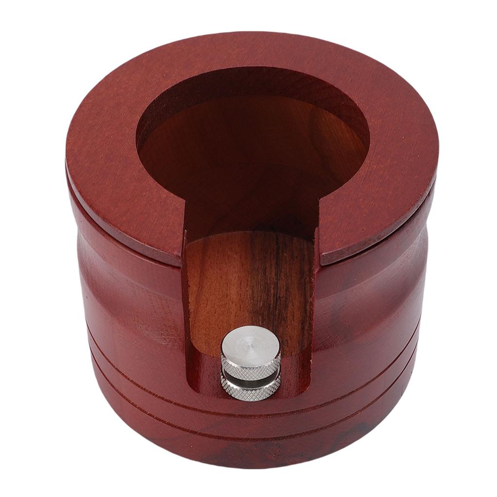 Coffee Portafilter Holder Solid Wood Height Adjustable Tamping Station for 51mm 54mm 58mm Portafilter