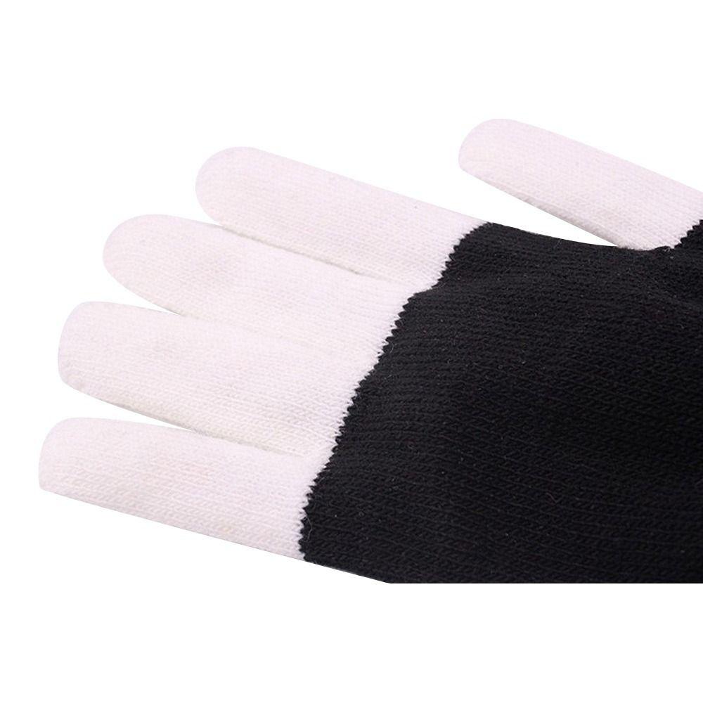 2 Pcs Rave Luminous Colorful Gloves Halloween Multi-Function Flash Finger LED Glow Glove  Children
