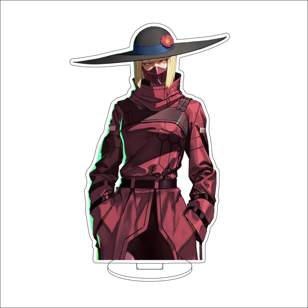 16CM Anime Cyberpunk Cosplay Acryl-Ständer Ornamente David Martinez Rebecca Figur Ständer Halloween Geschenke