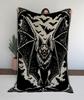 Eerie Bat Overlay Mosaic Crochet Blanket Pattern - Dark Fantasy Crochet Throw Afghan (PDF)