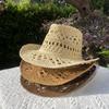 Dell Le Pure Hand-Woven Straw Hat Women'S Malan Retro Sunshade Western Cowboy Jazz Hat Men