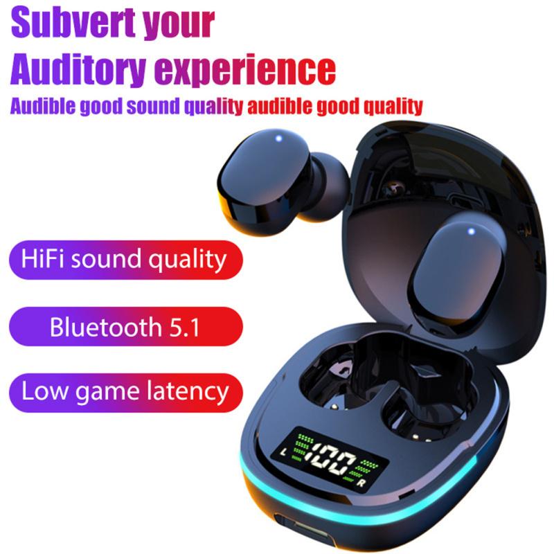 Tws G9s Earphones Bluetooth-compatible 5.1 Wireless Gaming Headset Noise Cancelling Compatible For