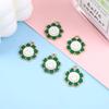 Colorful Smiley Sunflower Alloy Drip Oil DIY Jewelry Pendant Charms
