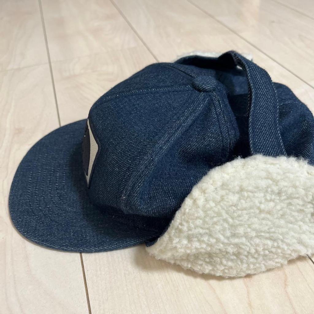 Used THE NORTH FACE denim earflap cap