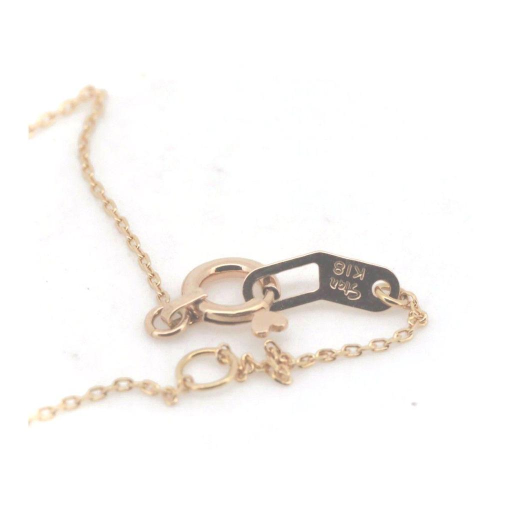 Used StarJewelry Star Jewelry Moon Setting Diamond Necklace 0.04CT K18PG Pawn Shop Listing