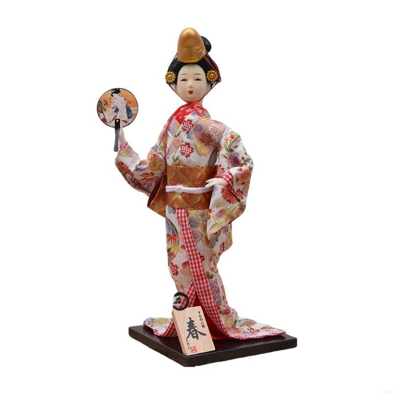 Exquisites 30cm Japanese Kimono Dolls Handcraft Japanese Geisha Dolls Folk for Cultural Enthusiasts Unique Gift Seekers X3UC