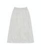 Teulimingbeodeu Bar-Tack Pleated 2-Way Fit Skirt [ White ]