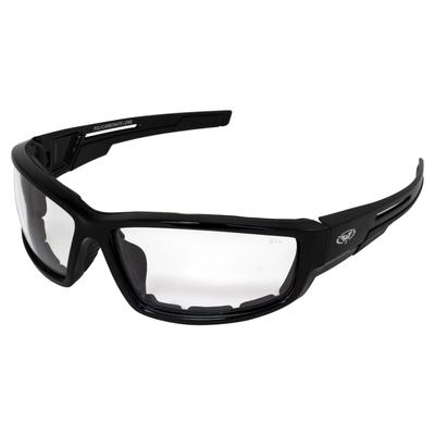 Global Vision Sly Foam Padded Motorcycle Sunglasses with Black Frame (Clear)