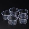 100PCS 140ml Disposable Plastic Container Clear Portion Cups Bowls with Lids for Mousses Sauce Jelly Yogurt