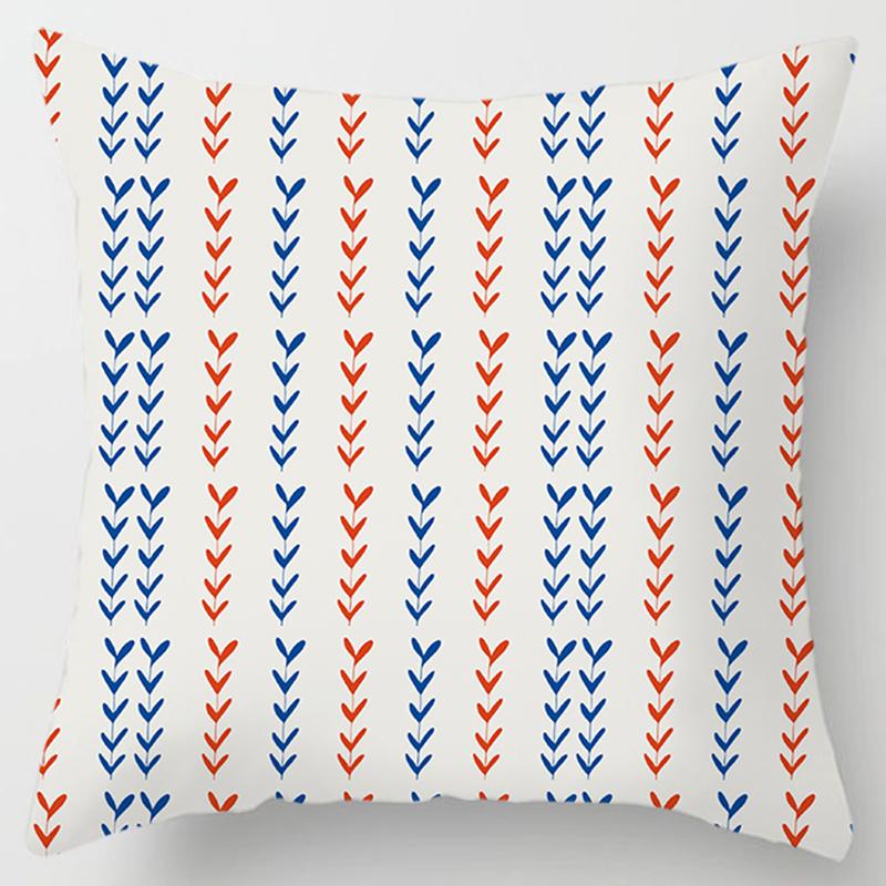 Square Pillow Geometric Print Pattern Cushion Cover Home Living Room Sofa Car Decoration Throw