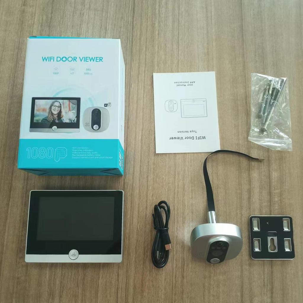Smart Wireless Video Doorbell with Anti-Theft & Remote Monitoring via Tuya App