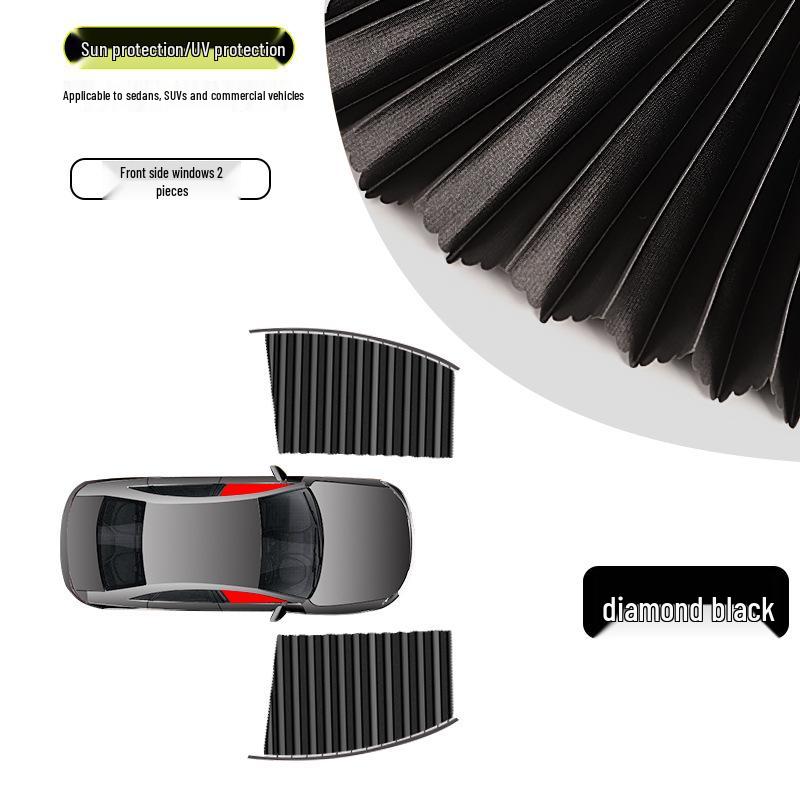 Rear Seat Car Sunshade: Universal Heat Insulation & Privacy Curtain, No Installation Required