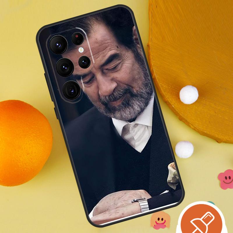 Saddam Hussein Iraq Arabic Phone Case For Samsung Galaxy S25 Ultra S24 S23 S22 S21 Ultra S9 S10 Plus S20 FE Funda Cover