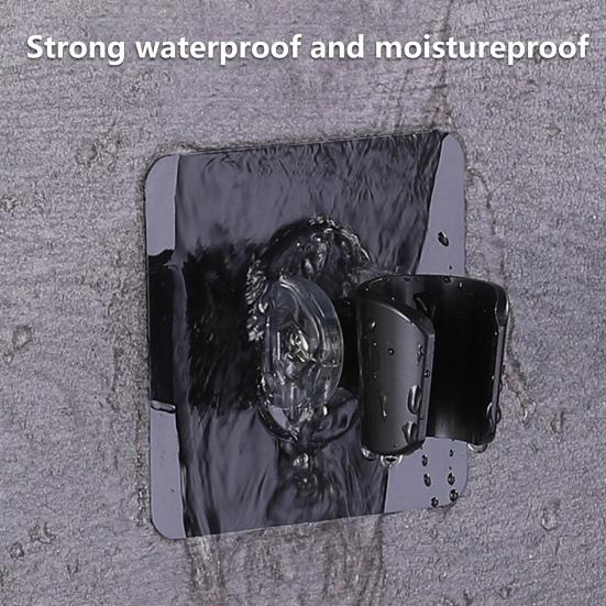 Shower Bracket Self Adhesive Moisture-proof Strong Stickiness Waterproof Simple Installation Punch Free ABS Multi-Angle Adjustable Shower Arm Bracket