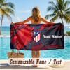 Custom Text Beach Towel, Soft Absorbent Swimming Multi-use TowelAtletico Madrid FC
