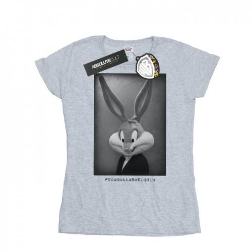 

Looney Tunes Womens/Ladies Bugs Bunny Yougottabekiddin Cotton T-Shirt XXL білий