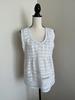Anthropologie Maeve Crochê Branco Transparente Sem Mangas Tank Feminino Tamanho 4