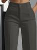 2026 Women's High-Waisted Drapey Straight Suit Trousers