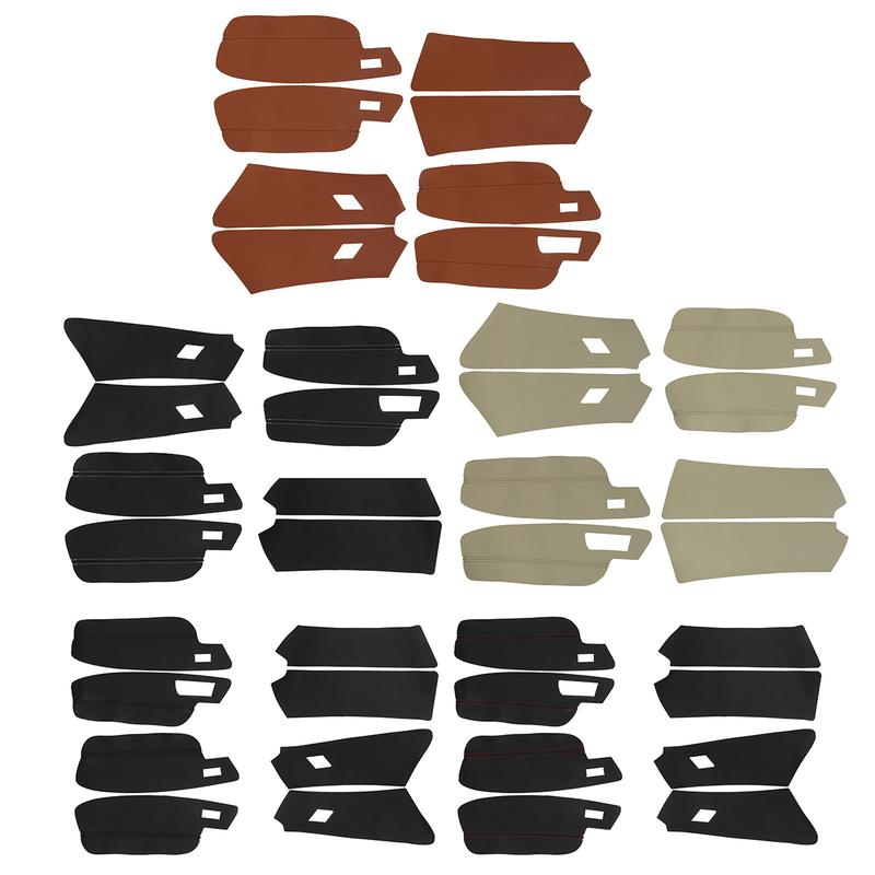 8PCS LHD Front Rear Armrest Cover For VW Golf 7 MK7 2014 2015 2016 2017 2018 Car Door Panel Armrest Cover Sticker Trim