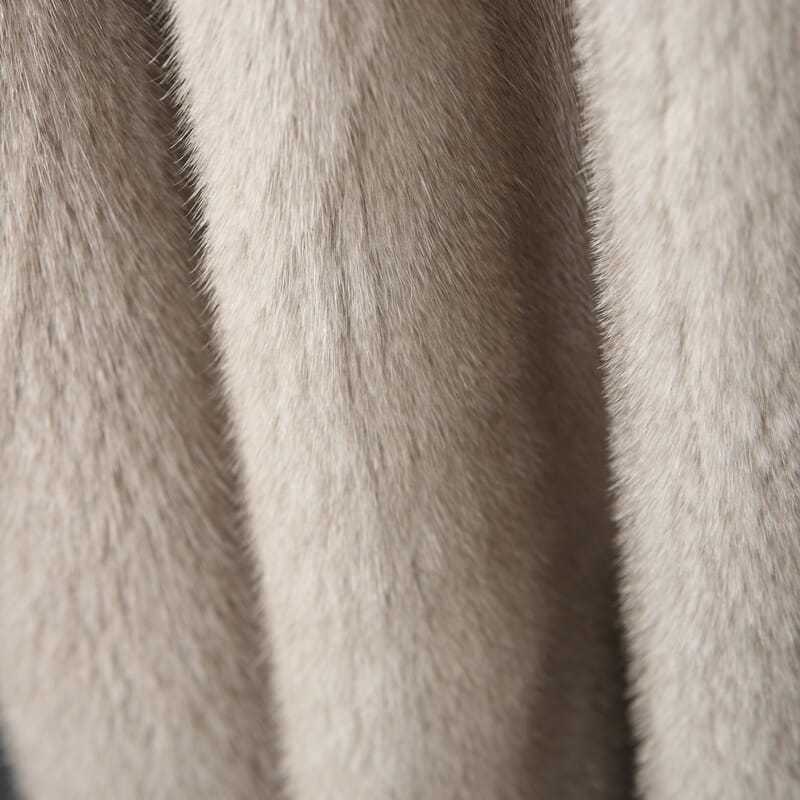 European and American new imitation mink coat women's medium and long imitation fur coat winter belt hooded imitation mink hooded