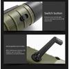 Portable Solar Hand Crank Dynamo LED Flashlight, Multifunction Outdoor Torch Lantern for Riding Camping Hiking Emergency Long‑Range Lighting Backup