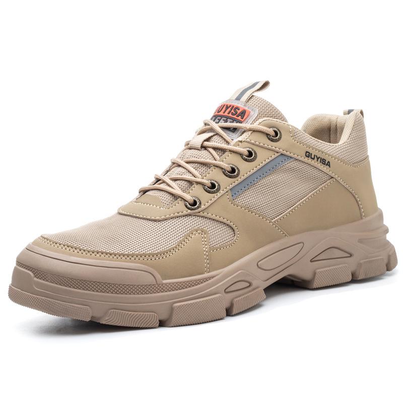 Men's Steel Toe Safety Shoes, Anti-Smash, Anti-Puncture, Non-Slip, Wear-Resistant, Comfortable Work Shoes.