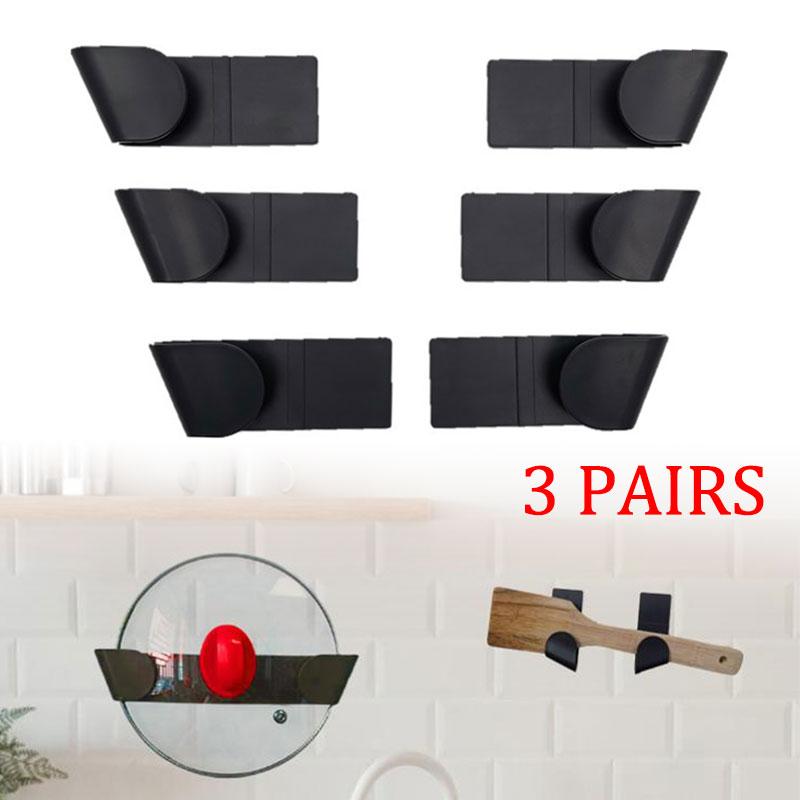 cyrank Support de couvercle de casserole pour cuisine, organisateur de couvercle de casserole, support de couvercle mural pour armoire de cuisine, porte murale, support de rangement pour couvercles de