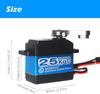 DS3225PRO Coreless Digital Servo Motor 25KG 7.4V | 180° Rotation | Stainless Aluminum Gears | For Robotics, 1/10 Baja Cars, RC Trucks