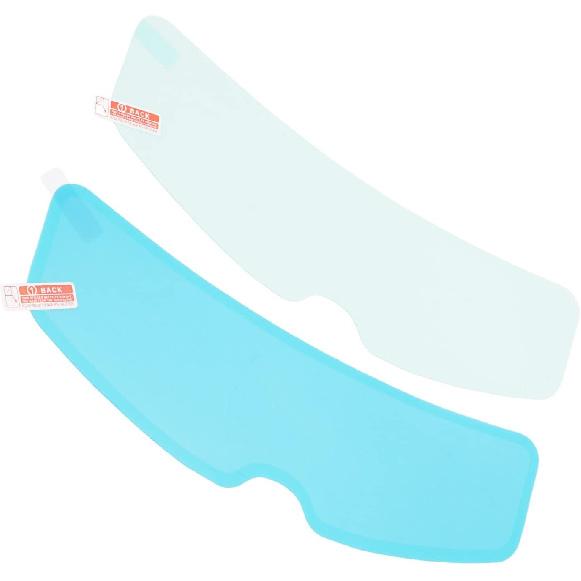 2 Set Motorcycle Rainproof Film, 9.6in Universal Rainproof Helmet Film Transparent Clear Motorcycle Helmet Anti Fog Film Interior Exterior Patch