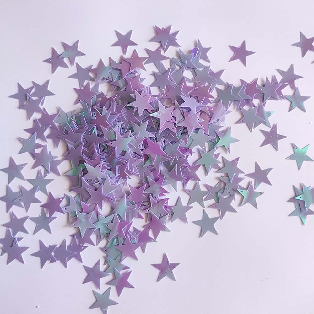 15g/Pack Iridescent Star Sequin With Perforated Laser Sequin For Clothing Earrings Pendant DIY Handmade Jewelry Accessories Decoration Supplies
