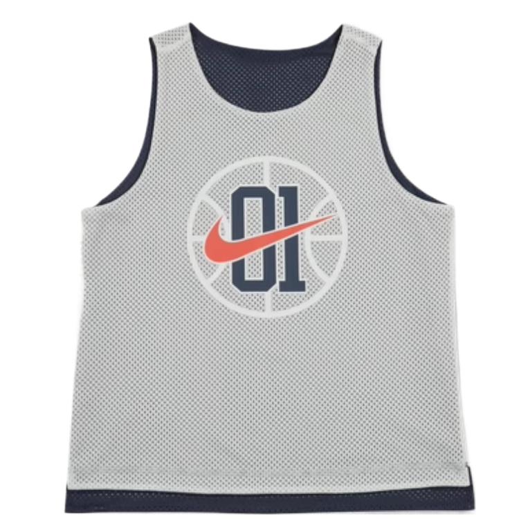 

Nike Dri-Fit Comfortable Fashionable Simple Versatile Basketball Vest Kids Tops Sail II6477-133 M