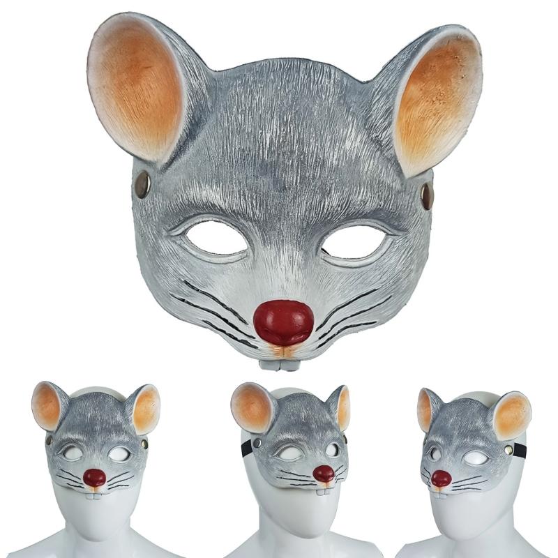 PU Foam Mouse Mask Halloween Animal Mask For Adult Kid Halloween Cosplay