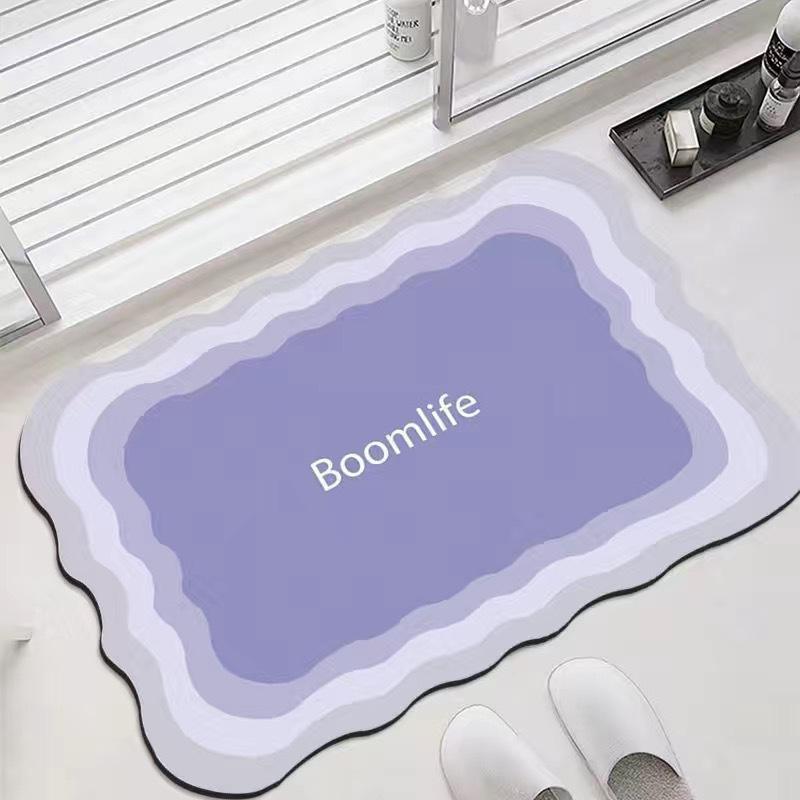 Simple Diatom Mud Floor Mat for Household Bathroom Floor Mat for Entrance Door Mat for Bathroom Absorbent Foot Mat