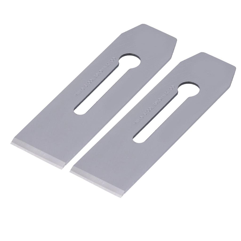 2Pcs Planer Blades Steel 51mm Portable Knife Replacement Accessories for Woodworking Handwork