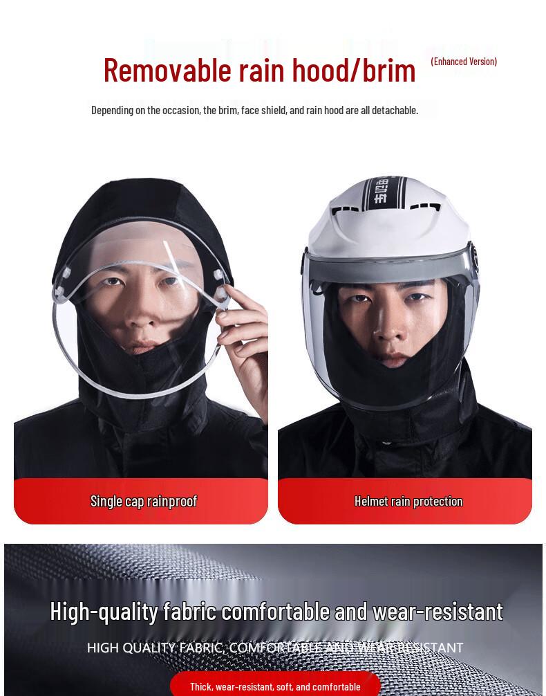 Full Body Stormproof Raincoat & Pants Set for Outdoor Cycling, Men's & Women's Split-Style Fishing Suit & Poncho