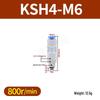 High-Speed Rotary Joint Elbow KSL4-M5 & KSH6-M6 6-12S Straight Through Connector.