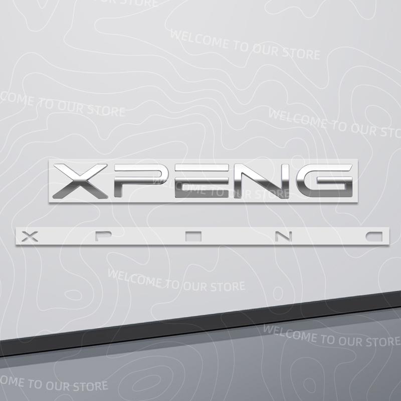 Zinc Alloy For XPENG Letter Logo Xpeng P7i P5 G3 G6 G9 H93 N5 X9 Car Trunk 3D Metal Emblem Rear Body Badge Sticker Accessories