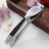 Premium Zinc Alloy Garlic Press Non-slip Ergonomic Handle Effortless Squeeze Crusher for Home Kitchen Cooking Prep