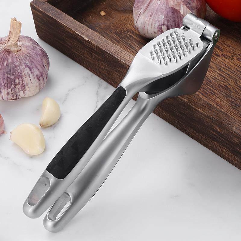 Heavy Duty Zinc Alloy Garlic Press Ergonomic Non-slip Handle Durable Ginger Crusher for Home Meal Preparation
