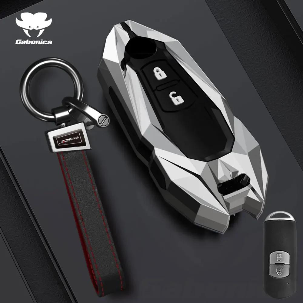 Key Case for Car New 2 3 Buttons Zinc alloy Car Key Fob Case Cover For Mazda 2 3 6 Atenza Axela Demio CX30 CX-4 CX-5 CX5 CX-3 C