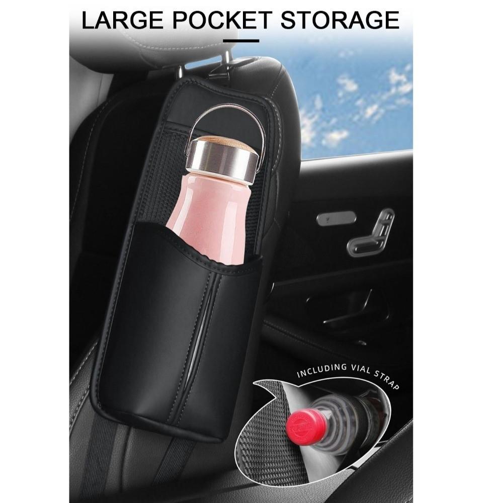 Multifunctional Car Seat Side Storage Bag Wear-Resistant Tissue Holder  Automotive Interior