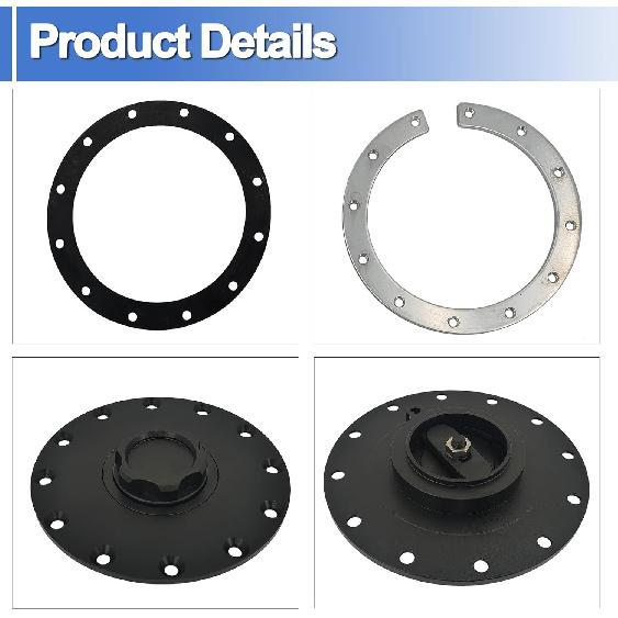 Aluminum Easy Fill Fuel Cell Gas Cap Oil Tank Cover With 12 Bolt Cell Bung and Gasket