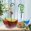 Creative Umbrella Shape Wall Planter For Garden Balcony Porch With Animal Ornament Iron Hanging Flower Pot Outdoor Indoor Decoration