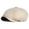 Winter Thick Warm Newsboy Caps Men Soft Octagonal Hat For Male Detective Hats Retro Driver Flat Caps